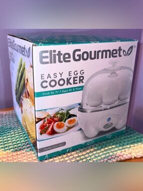 Elite Gourmet 🆕 In Box Easy Egg Cooker 7 Egg Capacity Electric Egg Cooker